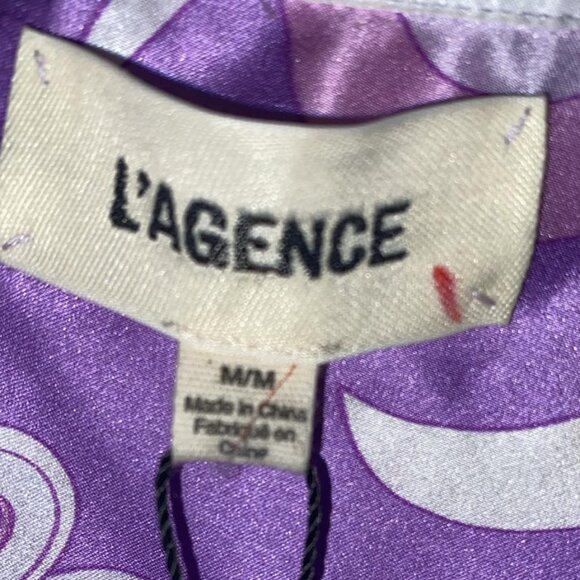 L'AGENCE Printed silk blouse - Picture 5 of 5